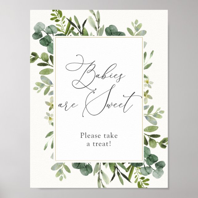 Eucalyptus Babies är söta gods-skylt Poster (Framsidan)