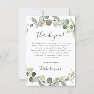 Eucalyptus Baby Shower Boho Rustic Tack Kort