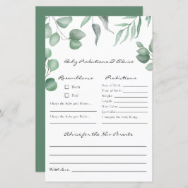 Eucalyptus Baby Shower Game Predictions & Advice