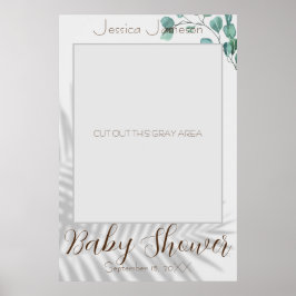 Eucalyptus Baby Shower Photo Prop Poster