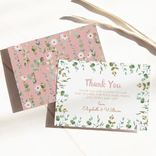 Eucalyptus Baby Shower Tack Kort