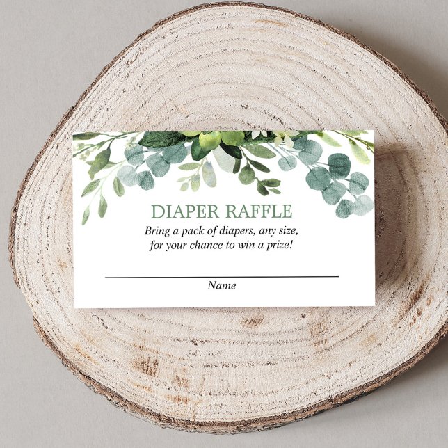 Eucalyptus babyduschkort, raffkort tilläggskort (Skapare uppladdad)