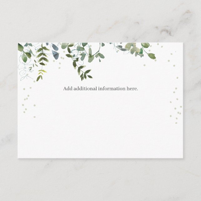 Eucalyptus babyskabinett tilläggskort (Framsida)