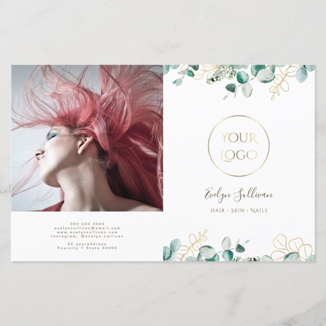 Eucalyptus bifold brochure (Framsida)