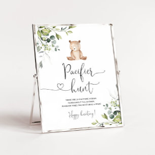 Eucalyptus björnjakt på babyduschspel i Nappar Poster