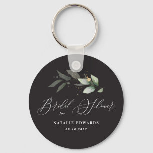 Eucalyptus Black guld möhippa Nyckelring