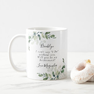 Eucalyptus blir du min Bridesmaid? Frieri Kaffemugg