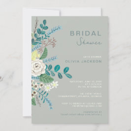 Eucalyptus blommigt Boho Greenery Möhippa Inbjudningar