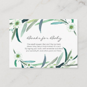 Eucalyptus blommigt Bokar för Baby Card Tilläggskort