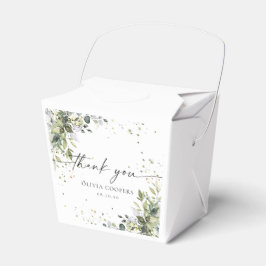 Eucalyptus Blommigt Greenery Baby Shower Favbox Presentaskar