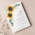 Eucalyptus Blommigt Solros 40:e födelsedagen Party Inbjudningar<br><div class="desc">Eucalyptus Blommigt Solros 40:e födelsedagsbjudan Du kan enkelt lägga till din födelsedagsinfordran genom att klicka på knappen "Personalisera".</div>
