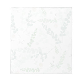 Eucalyptus & Blush Blommotiv - Subtil Botanik Anteckningsblock