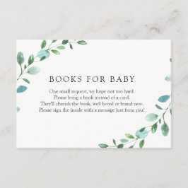 Eucalyptus böcker för baby inneslutningskort tilläggskort