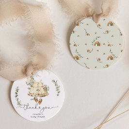 Eucalyptus boho-daghemskläder flicka-dusch gåvor etiketter