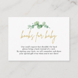 Eucalyptus Bokar för vattenfärg för Baby-inmatning Tilläggskort