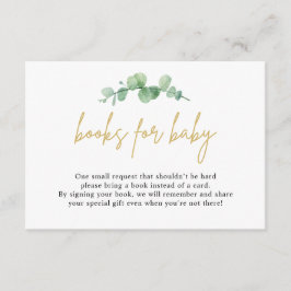 Eucalyptus Bokar för vattenfärg för Baby-inmatning Tilläggskort