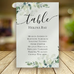 Eucalyptus Bord-sätesschemat Bord Namn Bordsnummer<br><div class="desc">Denna elegant eucalyptus bord-kort ingår i en samordnad bröllop-svit som finns i vår butik.</div>
