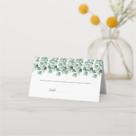 Eucalyptus Botanical Greenery Bröllop Placeringskort