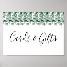 Eucalyptus Botanical Greenery Bröllop Poster