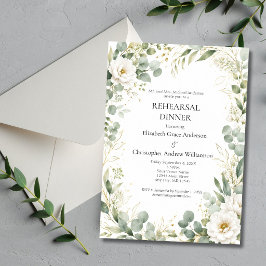 Eucalyptus Botanicals Vit Ros Övningsmiddag  Inbjudningar