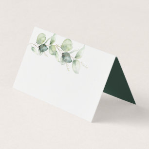 Eucalyptus botaniska Greenery Bröllop-platskort Kort