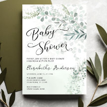 Eucalyptus botaniska Grönten Baby Shower