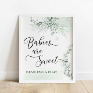 Eucalyptus Botaniska Sage Grönt Spädbarn är Sweet Poster