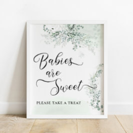 Eucalyptus Botaniska Sage Grönt Spädbarn är Sweet Poster
