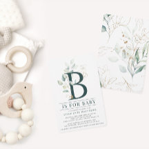 Eucalyptus Botaniskt vattenfärgat babyskor