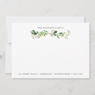 Eucalyptus Bough Family Adress Anteckningskort