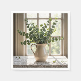 Eucalyptus Bouquet på Snöre tablecloth Pappersservett