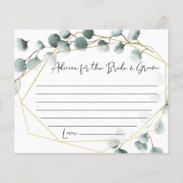 Eucalyptus Bröllop Advice-kort Flygblad