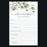 Eucalyptus Bröllop Advice och Önskemål<br><div class="desc">Dessa vackra, botaniska, handskrivna manusråd och Önskemål lakan med vattenfärgad eukalyptus med guld-präglingar överst är perfekt att ha möhippa, repetitionsmiddag eller bröllop gäster som fyller ut för lycklig-paret. Människor kommer att få de impulser som krävs - de gör det så lätt att lämna ord som älskar råd och bra önskemål....</div>