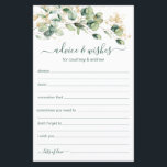 Eucalyptus Bröllop Advice och Önskemål<br><div class="desc">Dessa vackra, botaniska, handskrivna manusråd och Önskemål lakan med vattenfärgad eukalyptus med guld-präglingar överst är perfekt att ha möhippa, repetitionsmiddag eller bröllop gäster som fyller ut för lycklig-paret. Människor kommer att få de impulser som krävs - de gör det så lätt att lämna ord som älskar råd och bra önskemål....</div>