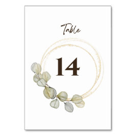 Eucalyptus Bröllop Bordsnummer