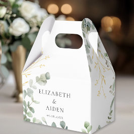 Eucalyptus Bröllop Box Geschenkschachtel Presentaskar