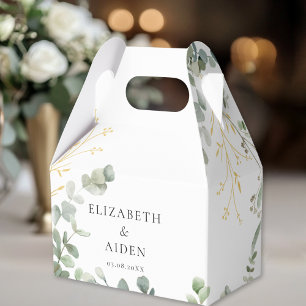 Eucalyptus Bröllop Box Geschenkschachtel Presentaskar
