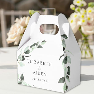 Eucalyptus Bröllop Box Geschenkschachtel Presentaskar