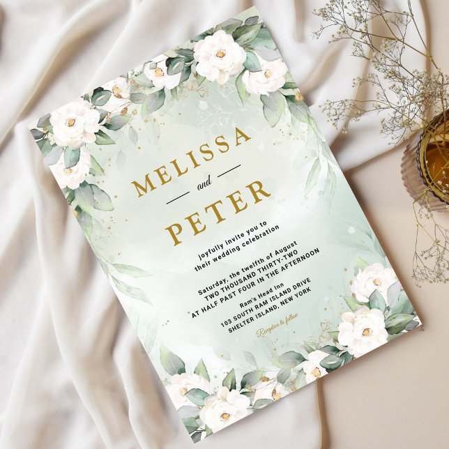 Eucalyptus Bröllop Inbjudningar (Skapare uppladdad)