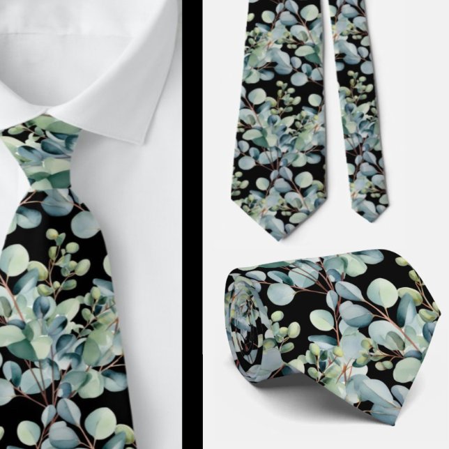 Eucalyptus Bröllop Neck Tie Slips (Skapare uppladdad)