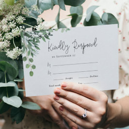 Eucalyptus Bröllop OSA Card