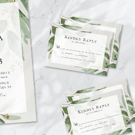 Eucalyptus Bröllop OSA Card Anteckningskort