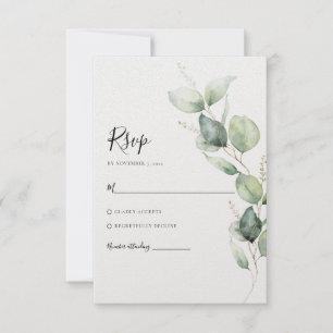 Eucalyptus Bröllop OSA Kort