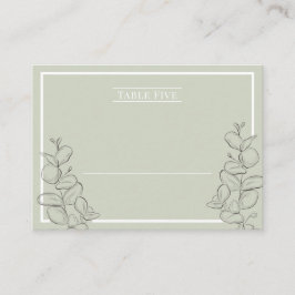 Eucalyptus bröllop placeringskort