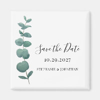 Eucalyptus Bröllop spara datum
