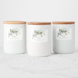 Eucalyptus Bröllop Tack Favor Mat Etiketter