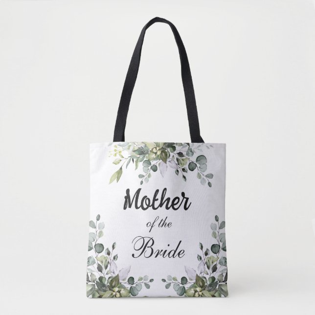 Eucalyptus Budens mamma Bröllop Tote Bag Tygkasse (Framsida)