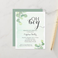 Eucalyptus budget OH BOY Shower-inbjudan