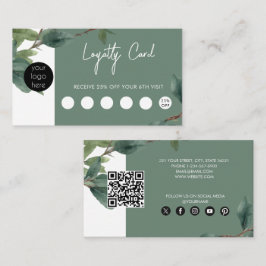 Eucalyptus Business Logotyp QR Code Loyalty Visitkort