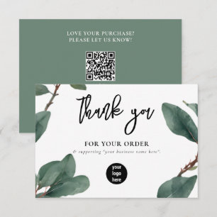 Eucalyptus Business Tack Logotyp Social Media Kort